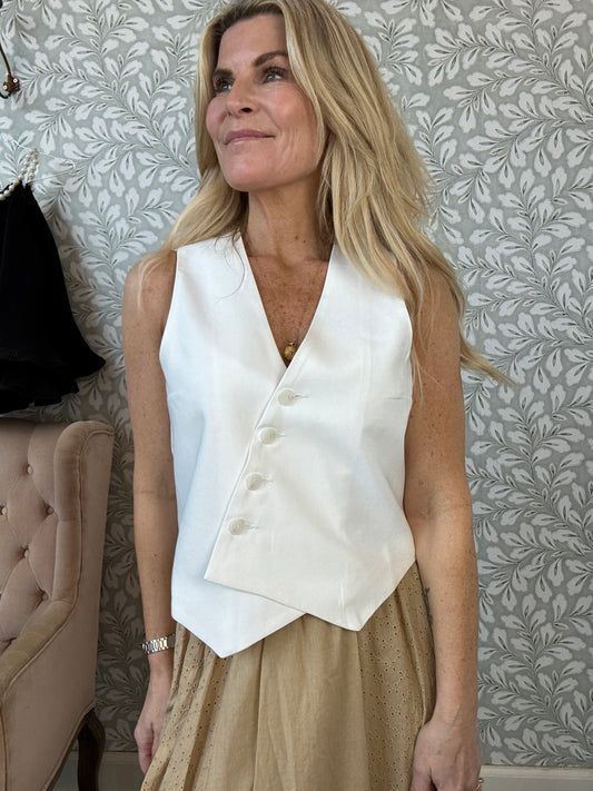Dea vest White