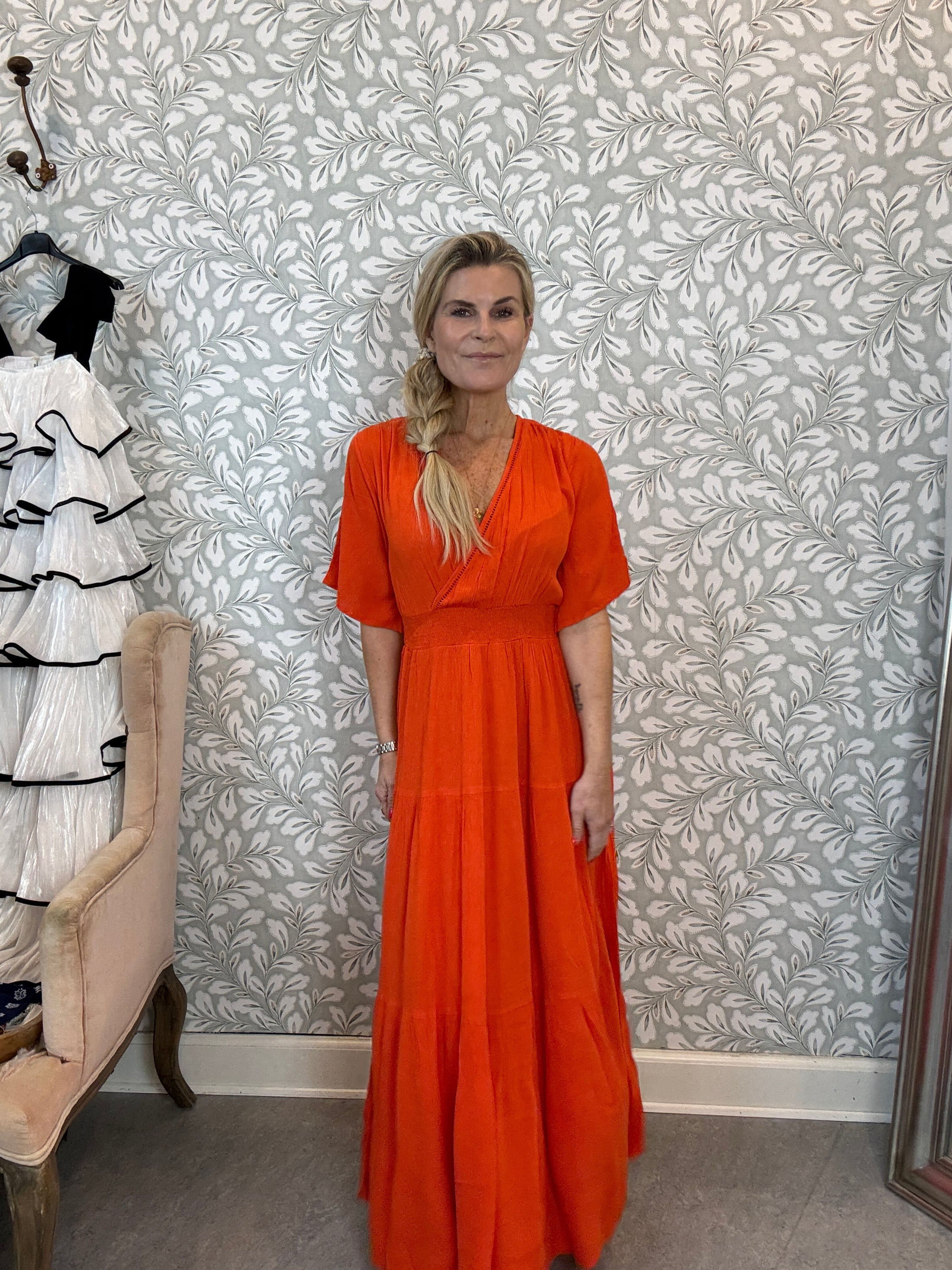 Uncha dress coral