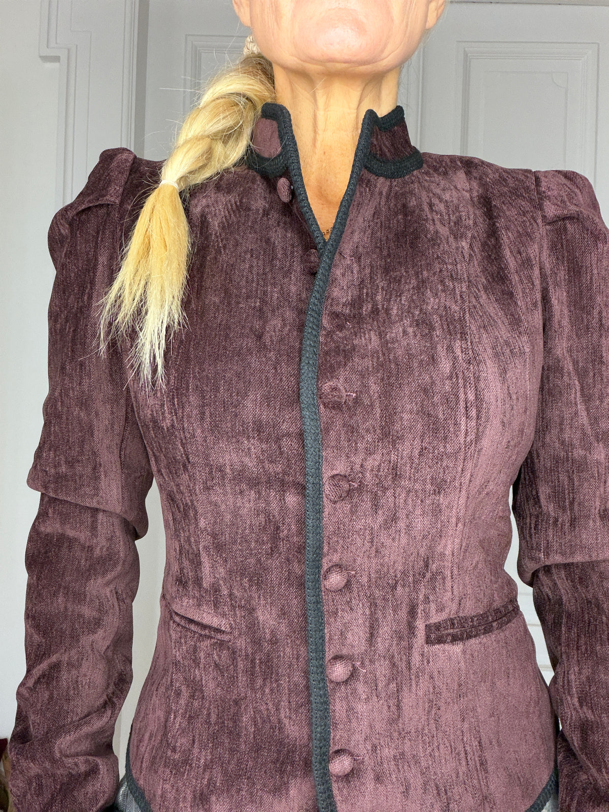 Velour jacket Brown