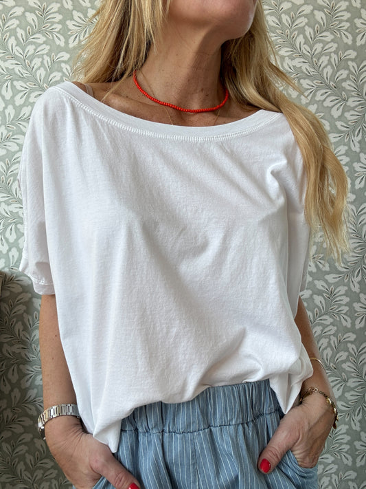 Basic tee short sleeve white