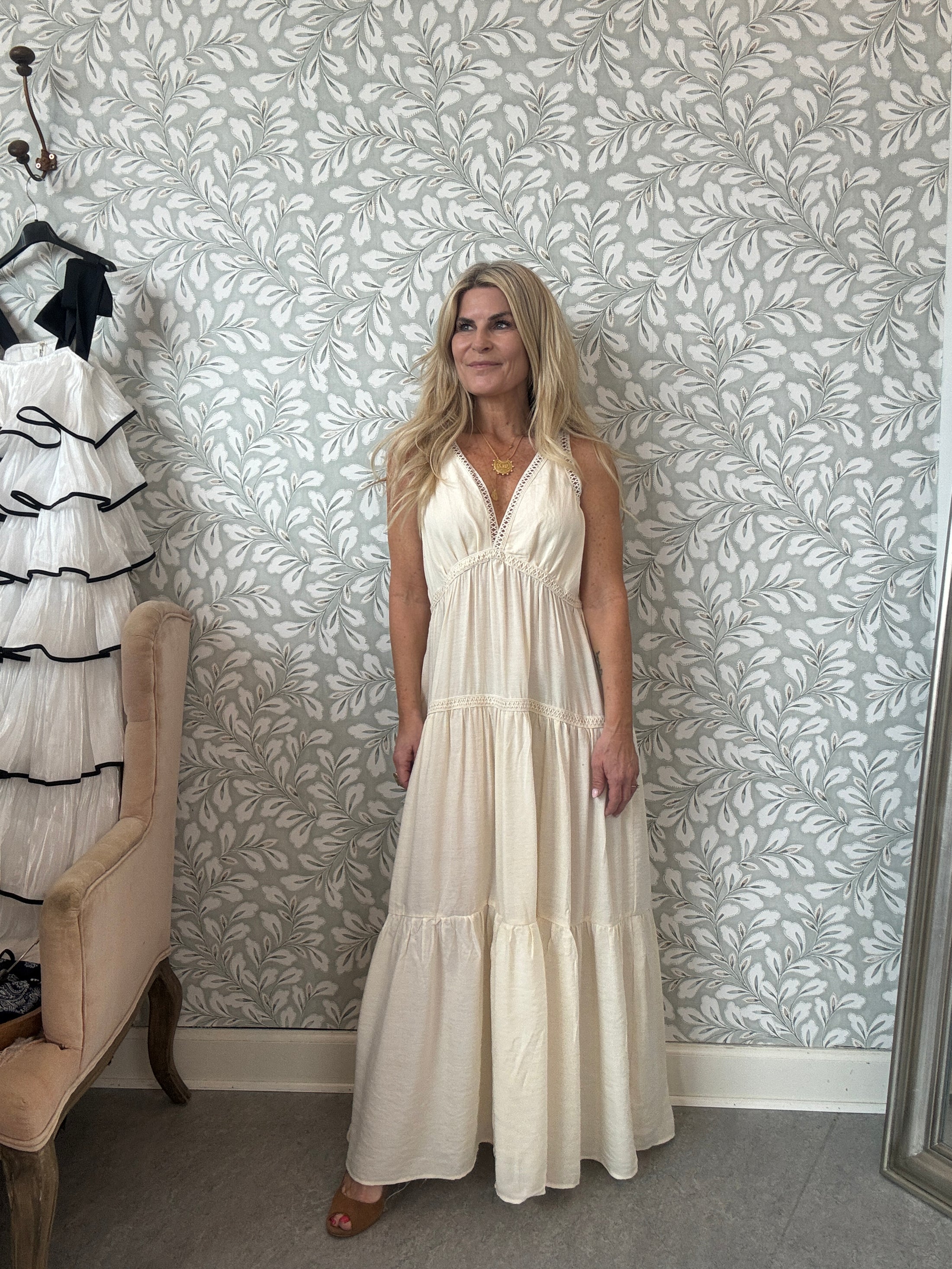 Roma dress Offwhite