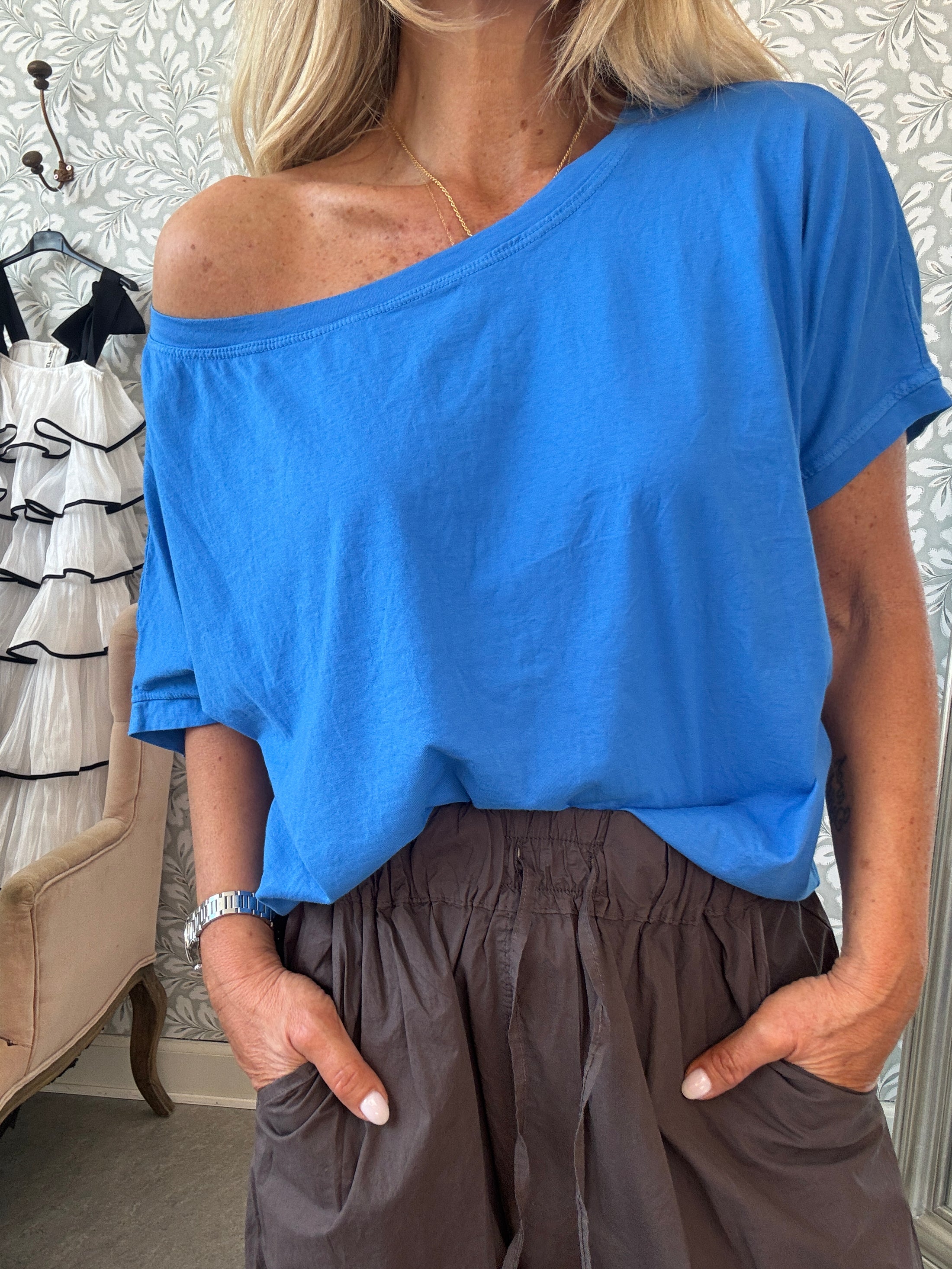 Basic tee short sleeve ice blue