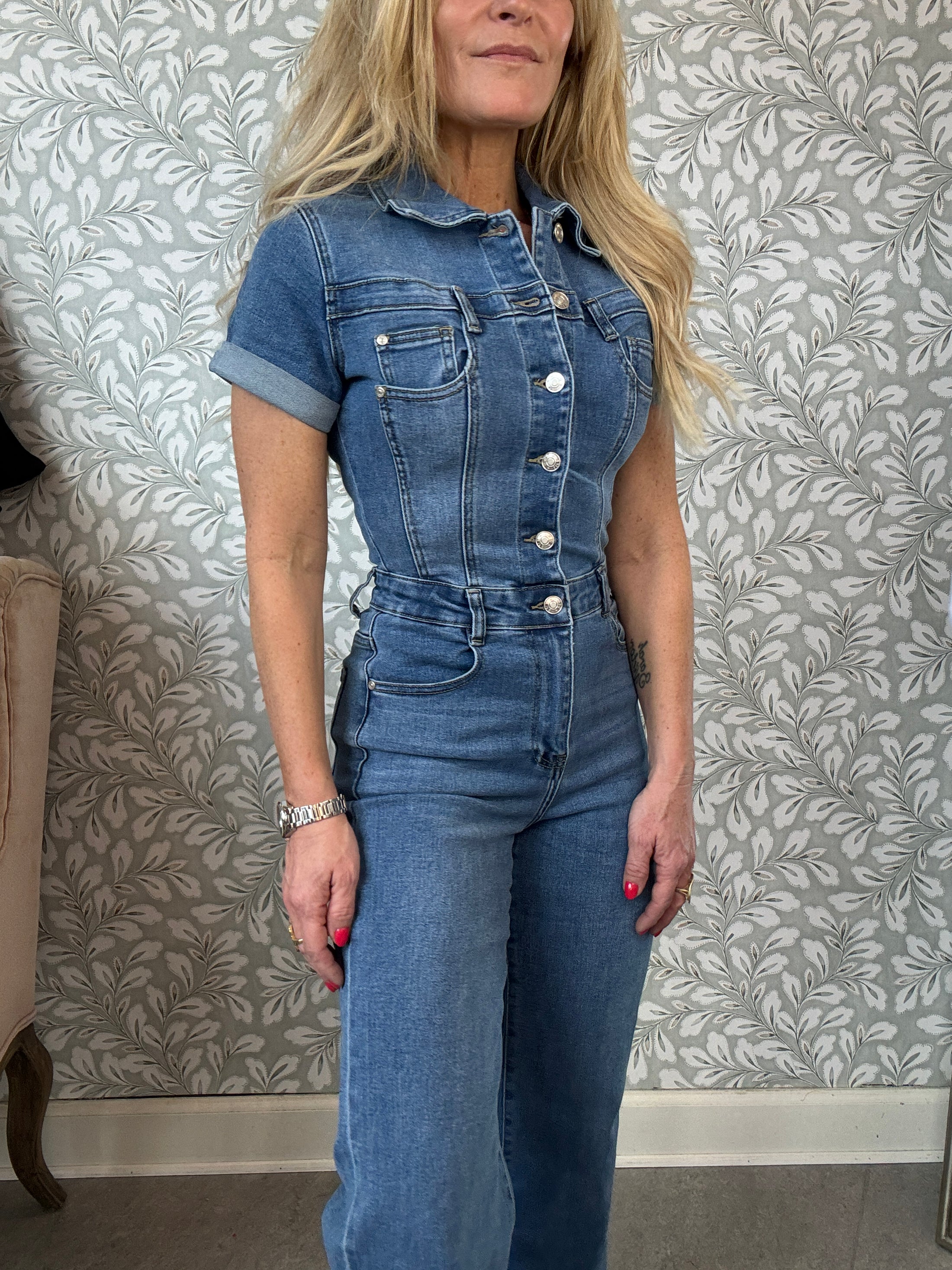 Liza denim jumpsuit