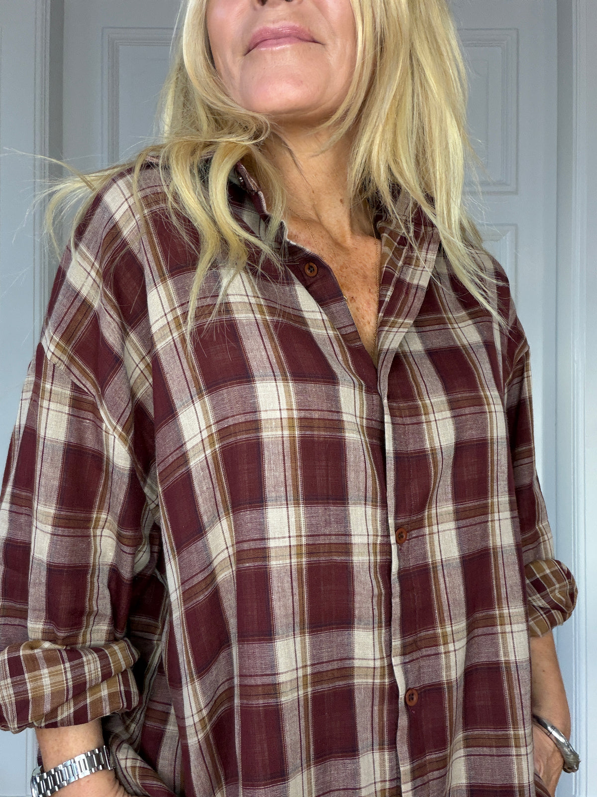 Sari Shirt bordeaux