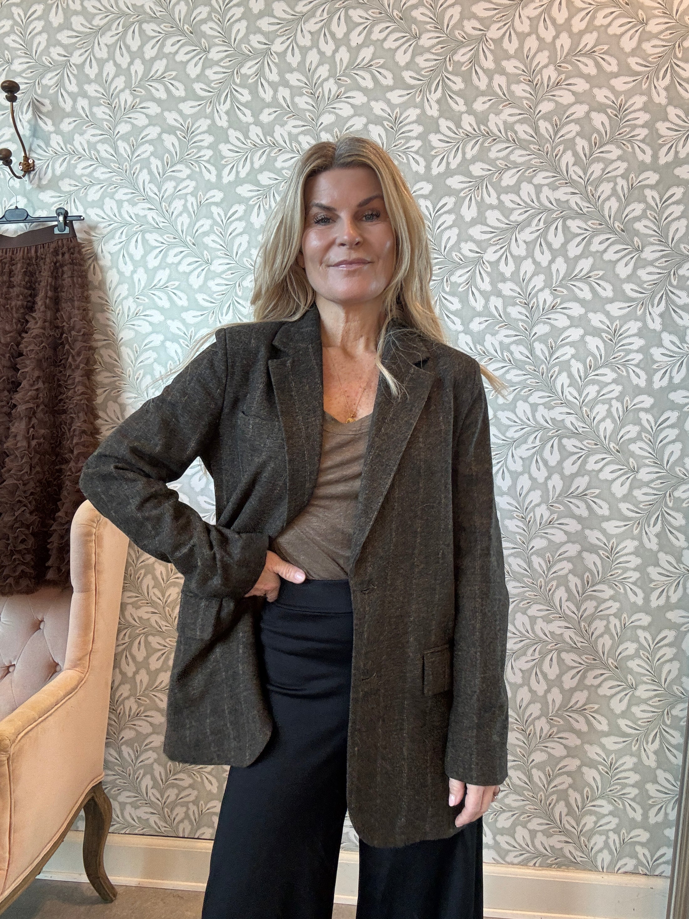 Tweed blazer Brown