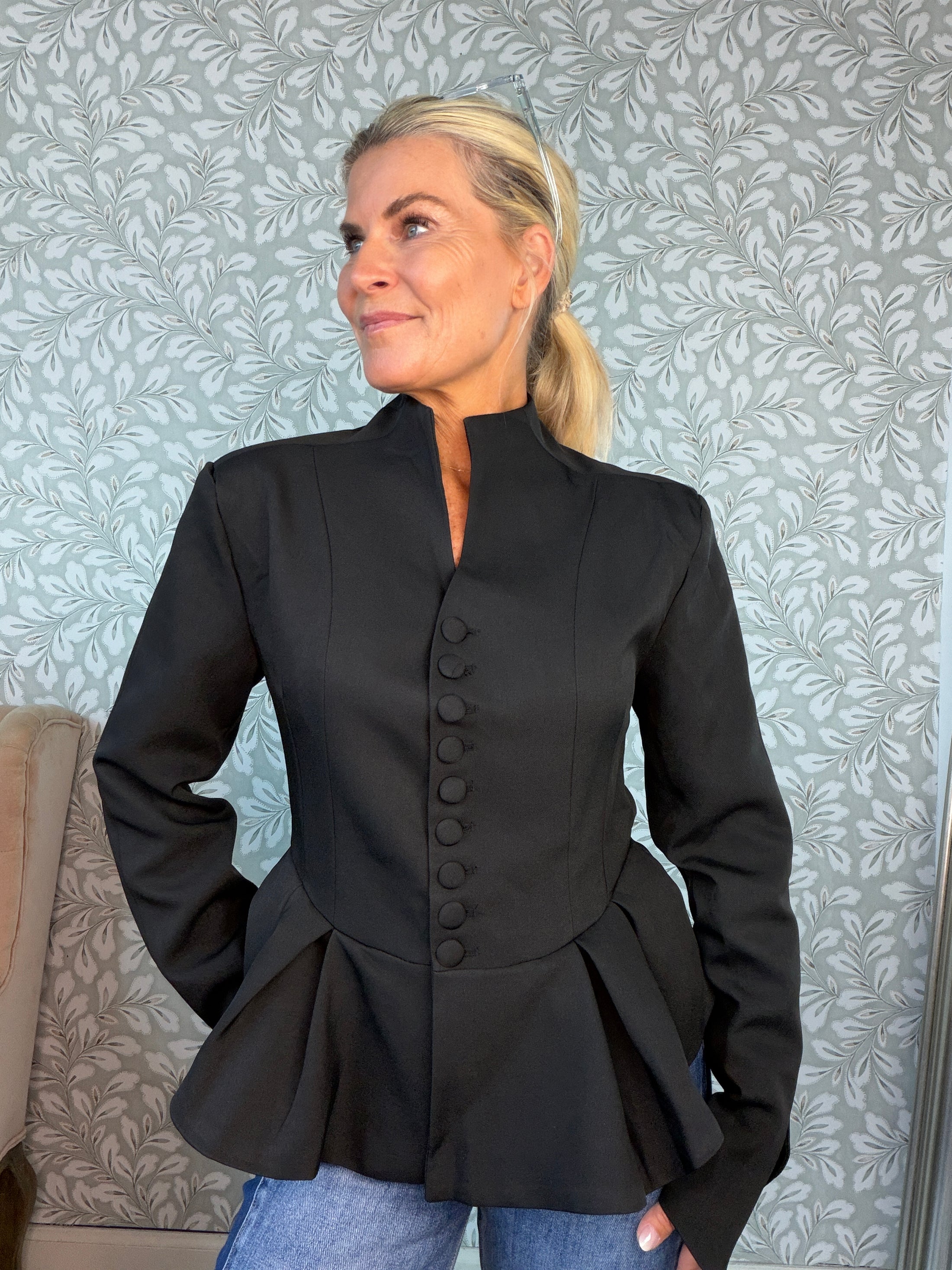 Blazer Black peplum