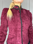 Load image into Gallery viewer, Velour jacket burgundy
