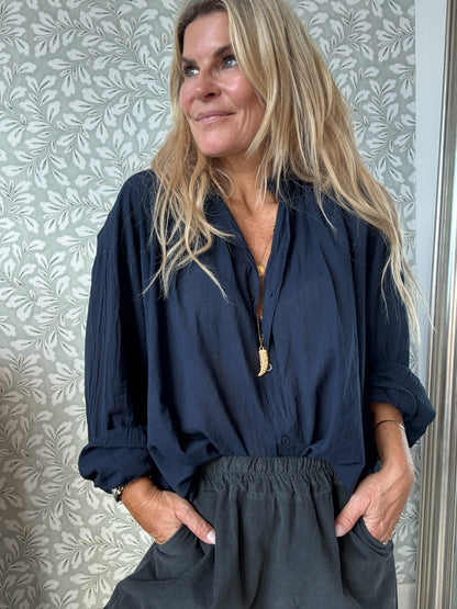 Boho Shirt Navy