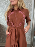Load image into Gallery viewer, Shirt dress Brown
