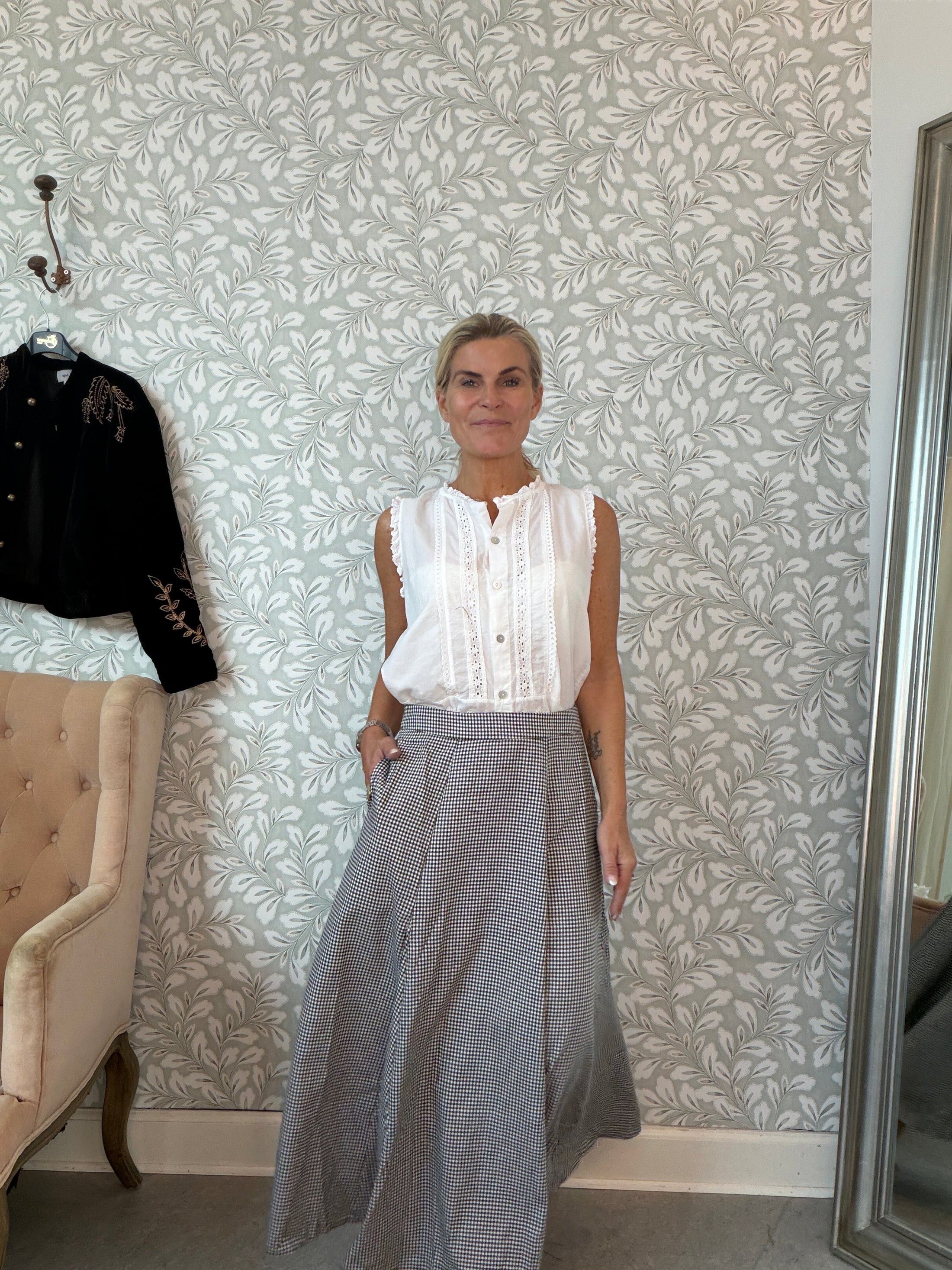June Skirt Black and White