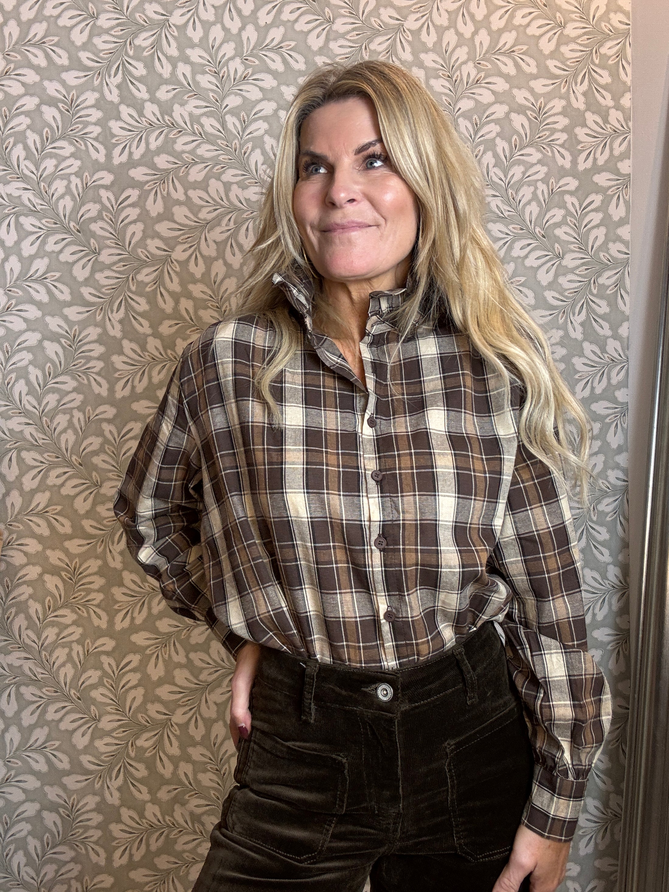 Chekered Shirt Brown