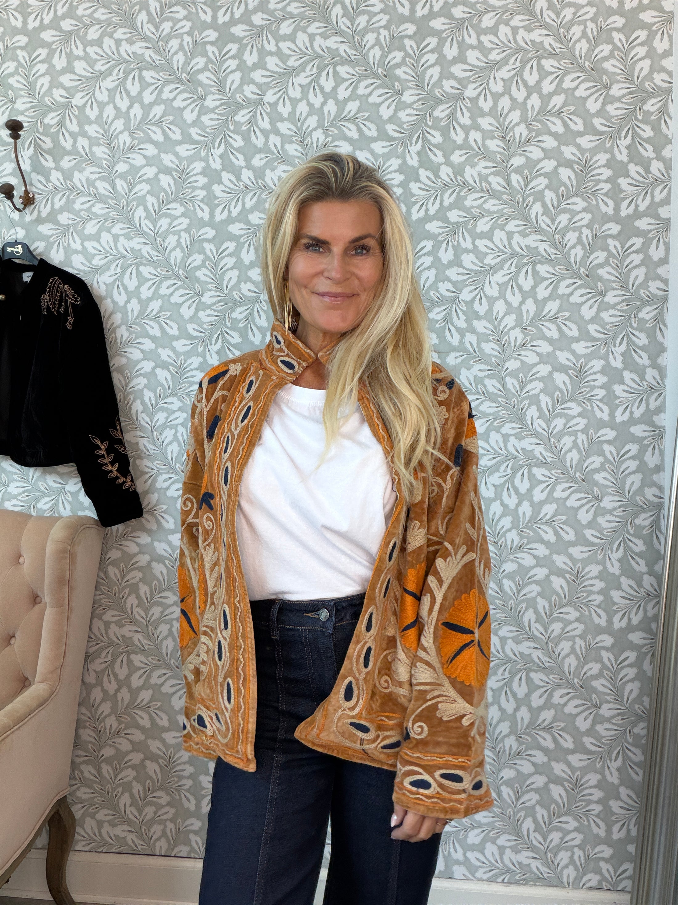 Unika velourcoat Brown