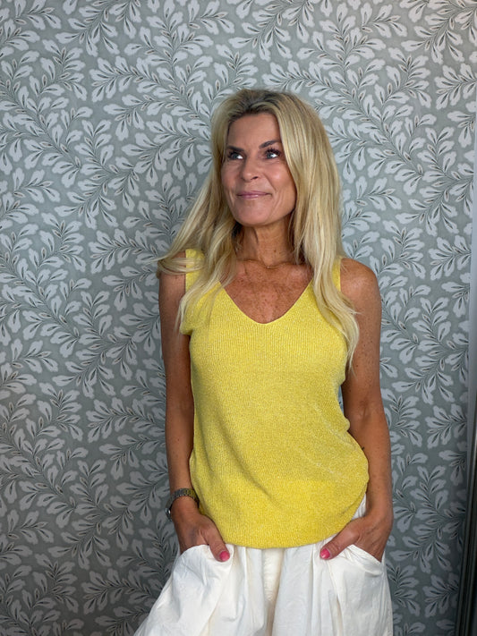Cille top yellow