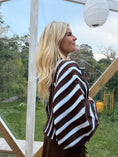 Load image into Gallery viewer, Lola Blouse Brown and Blue
