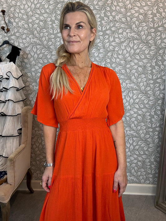 Uncha dress coral