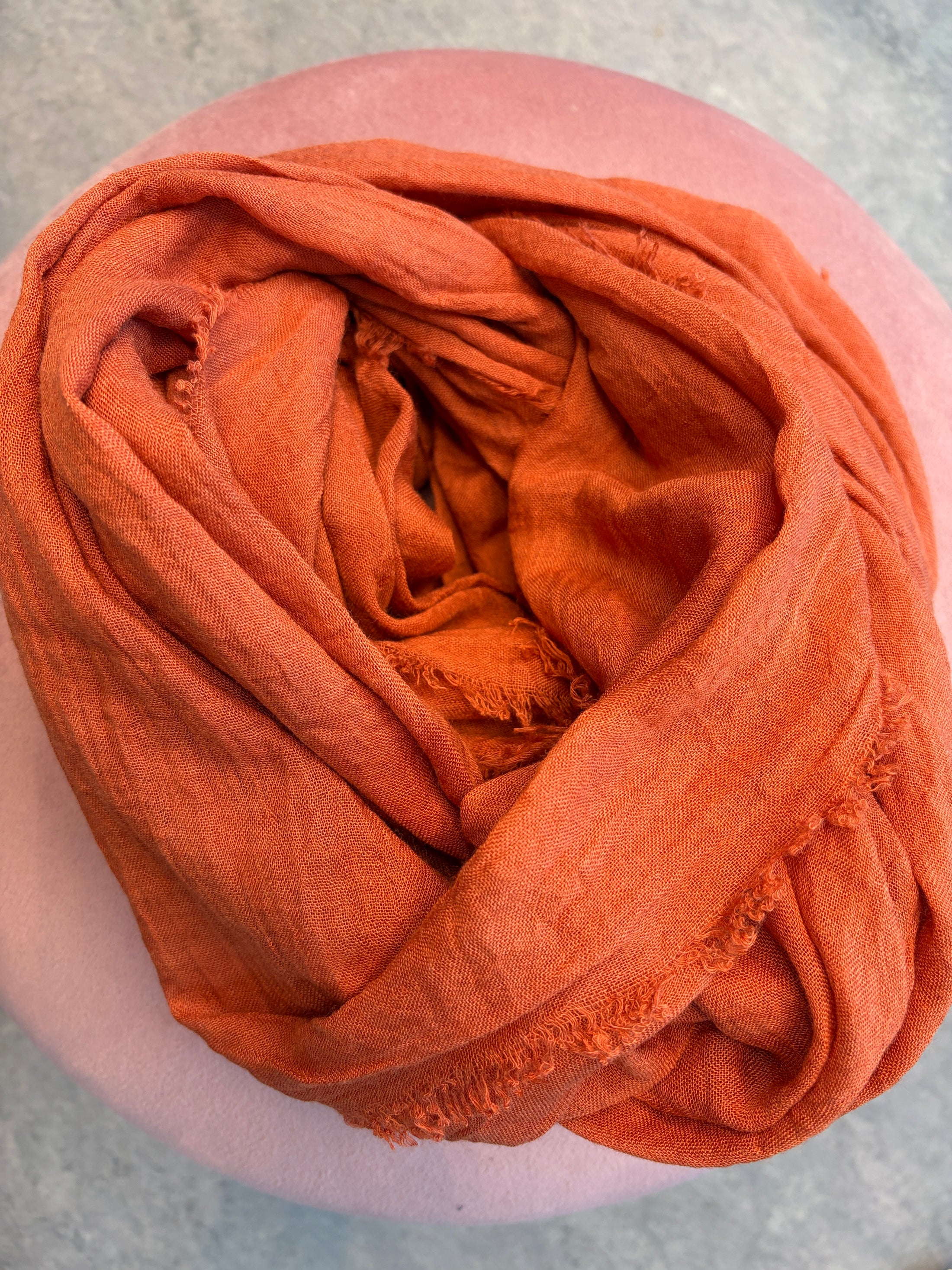 Scarf burned