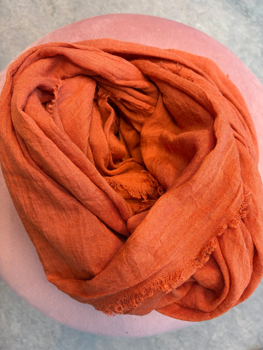 Scarf burned