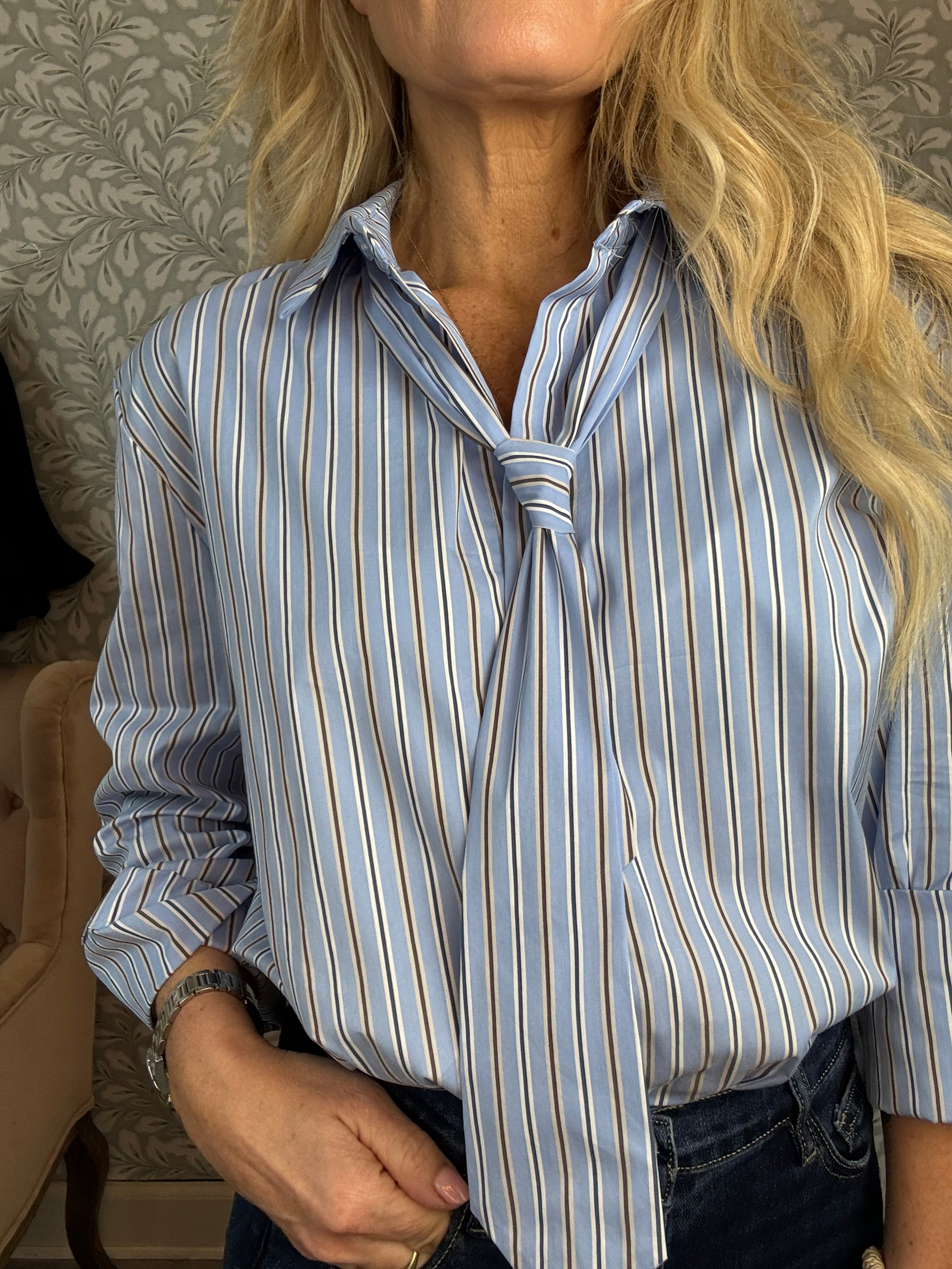 Tie Shirt Blue