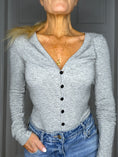 Load image into Gallery viewer, Lila bodystocking light Grey
