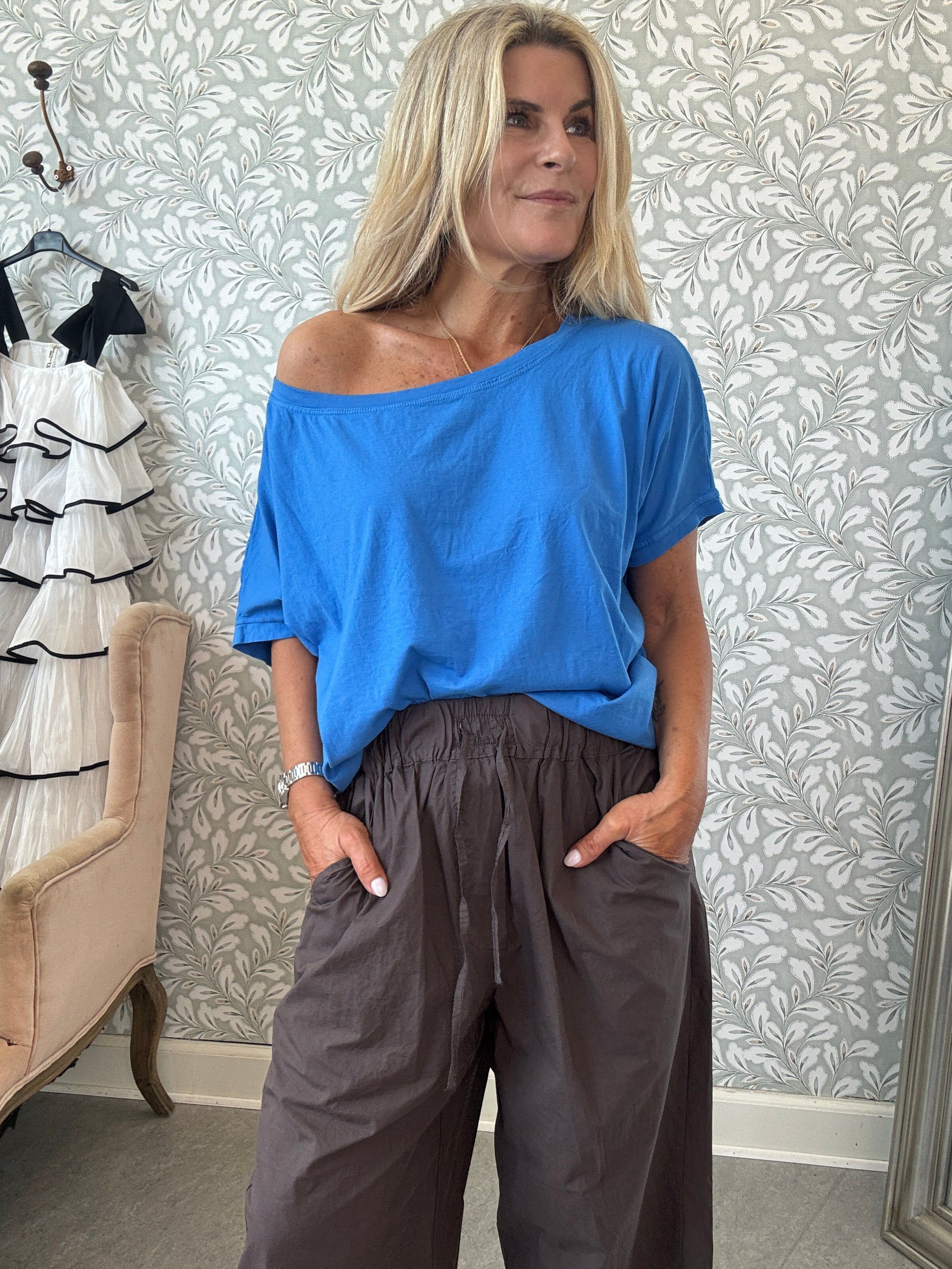 Basic tee short sleeve ice blue