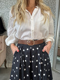 Load image into Gallery viewer, Dot skirt black
