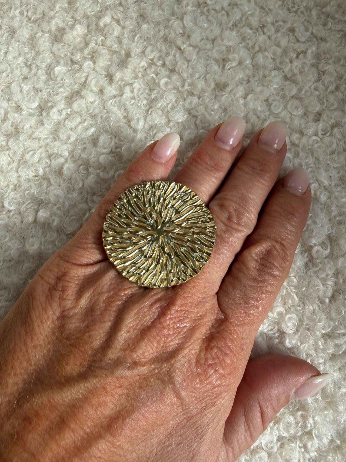 Big plated ring