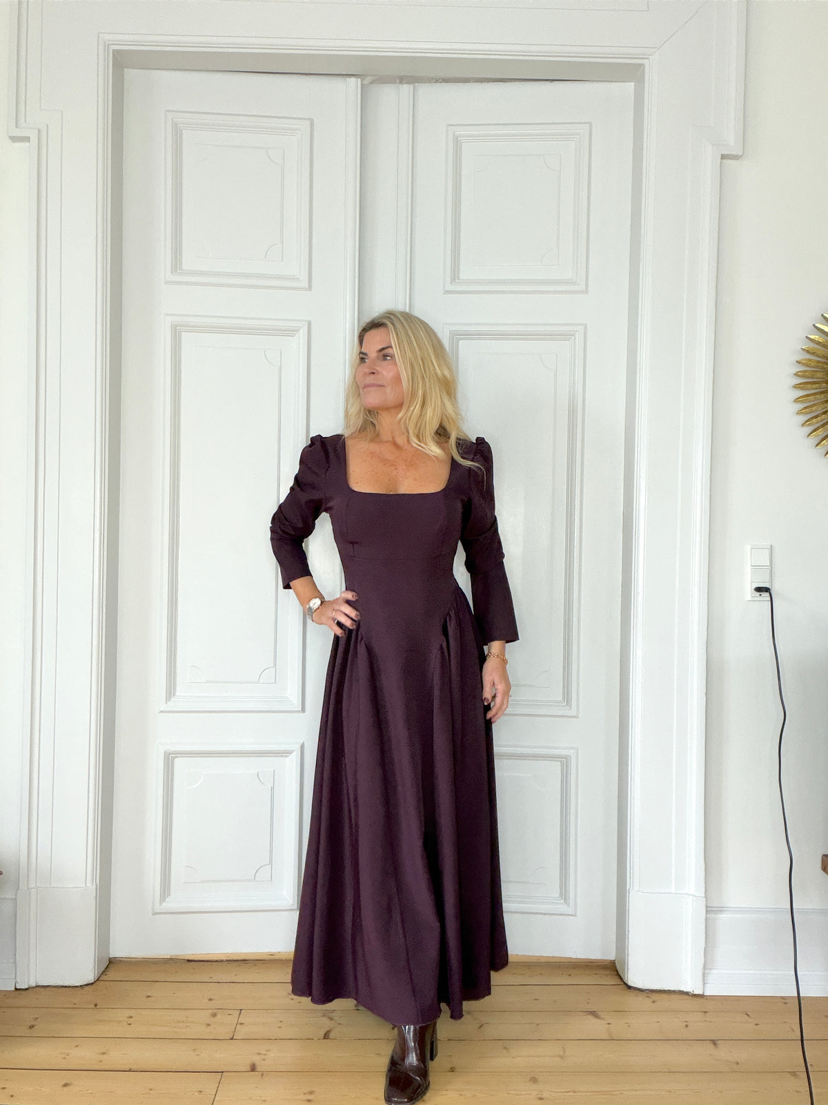 Trisha dress plum