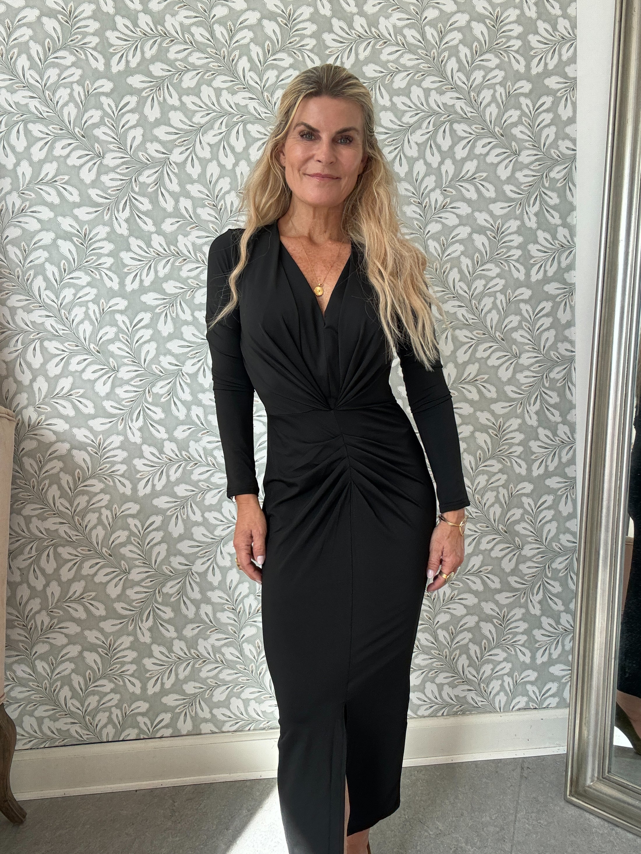Draped dress Black