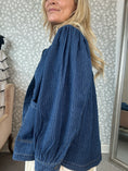 Load image into Gallery viewer, Soft denim jacket blue
