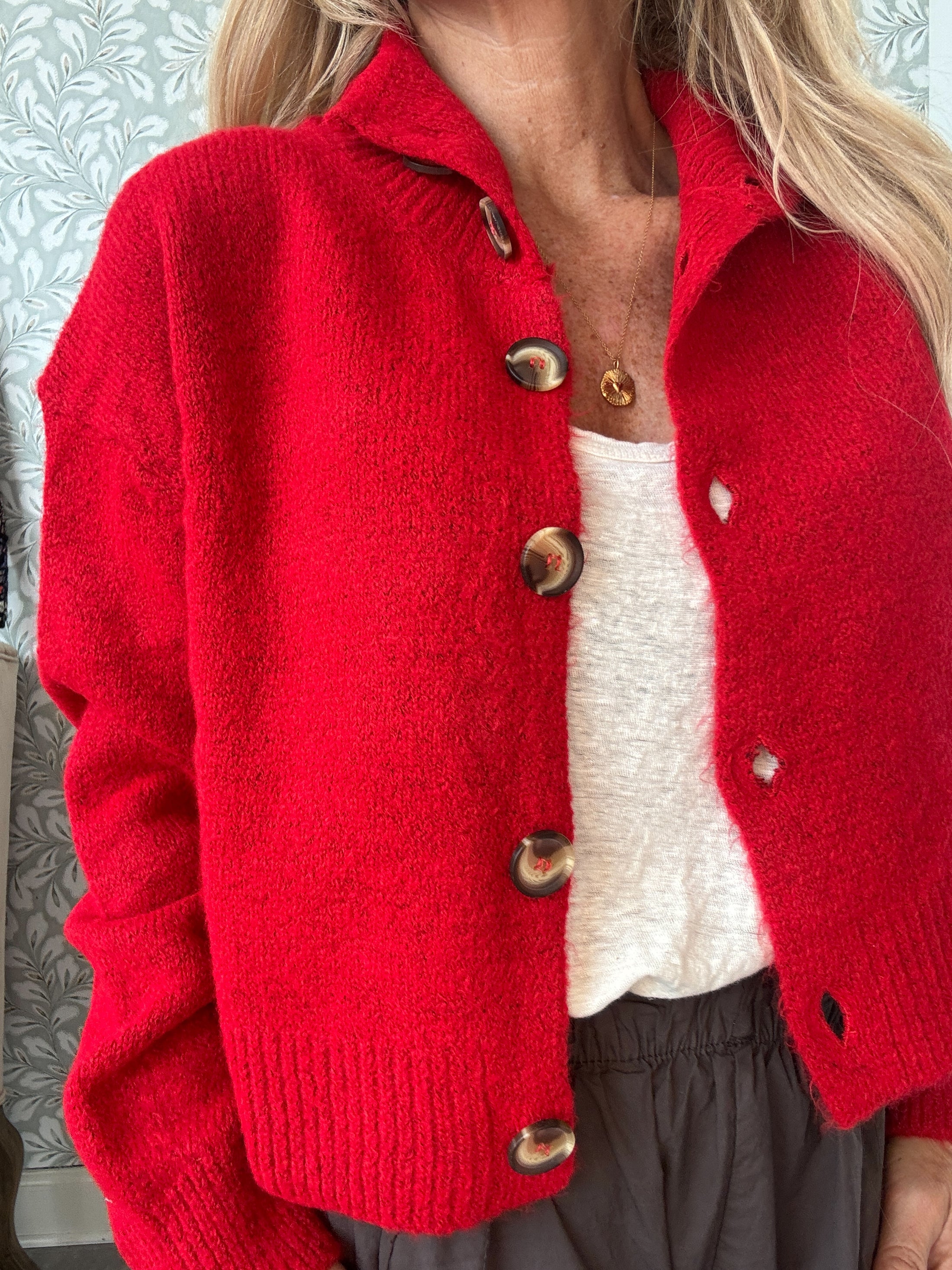 Lake Cardigan Red