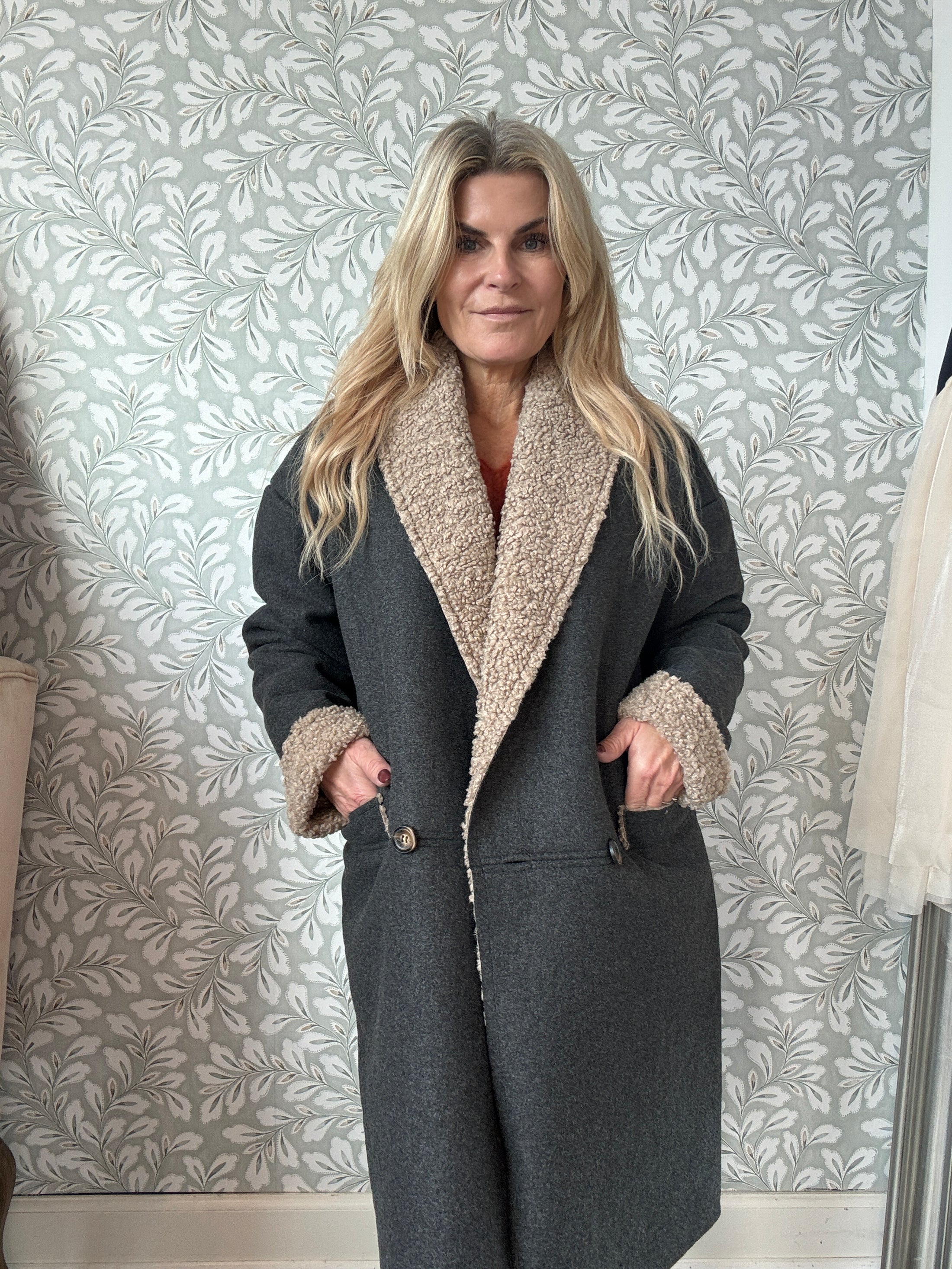 Jamilla coat Grey