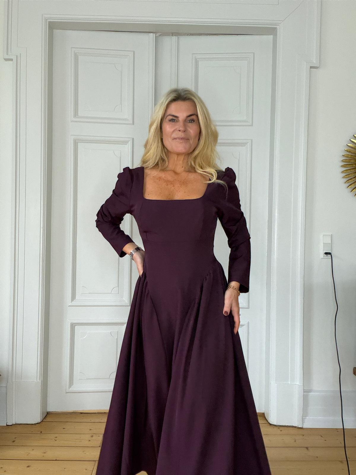 Trisha dress plum