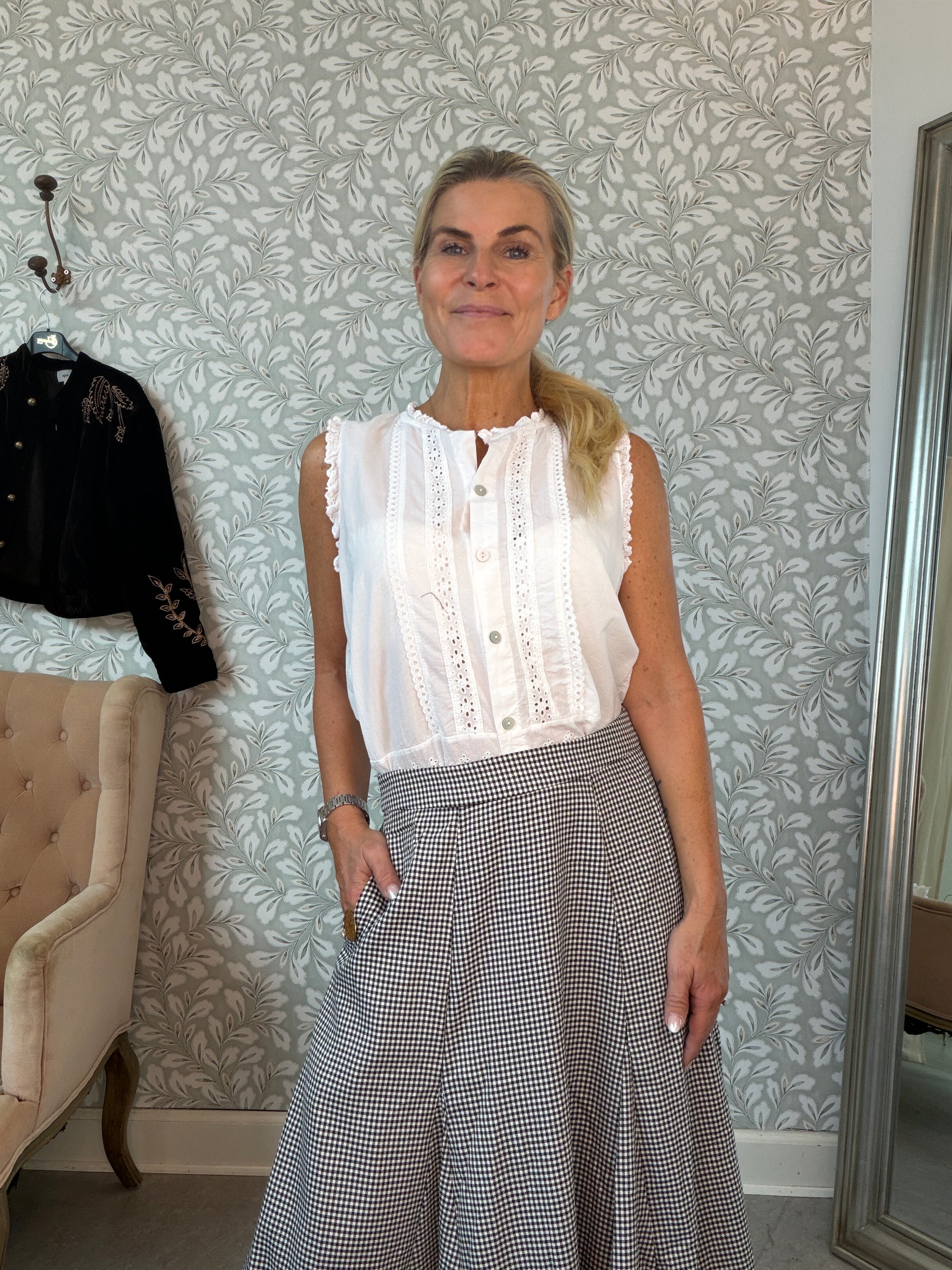June Skirt Black and White