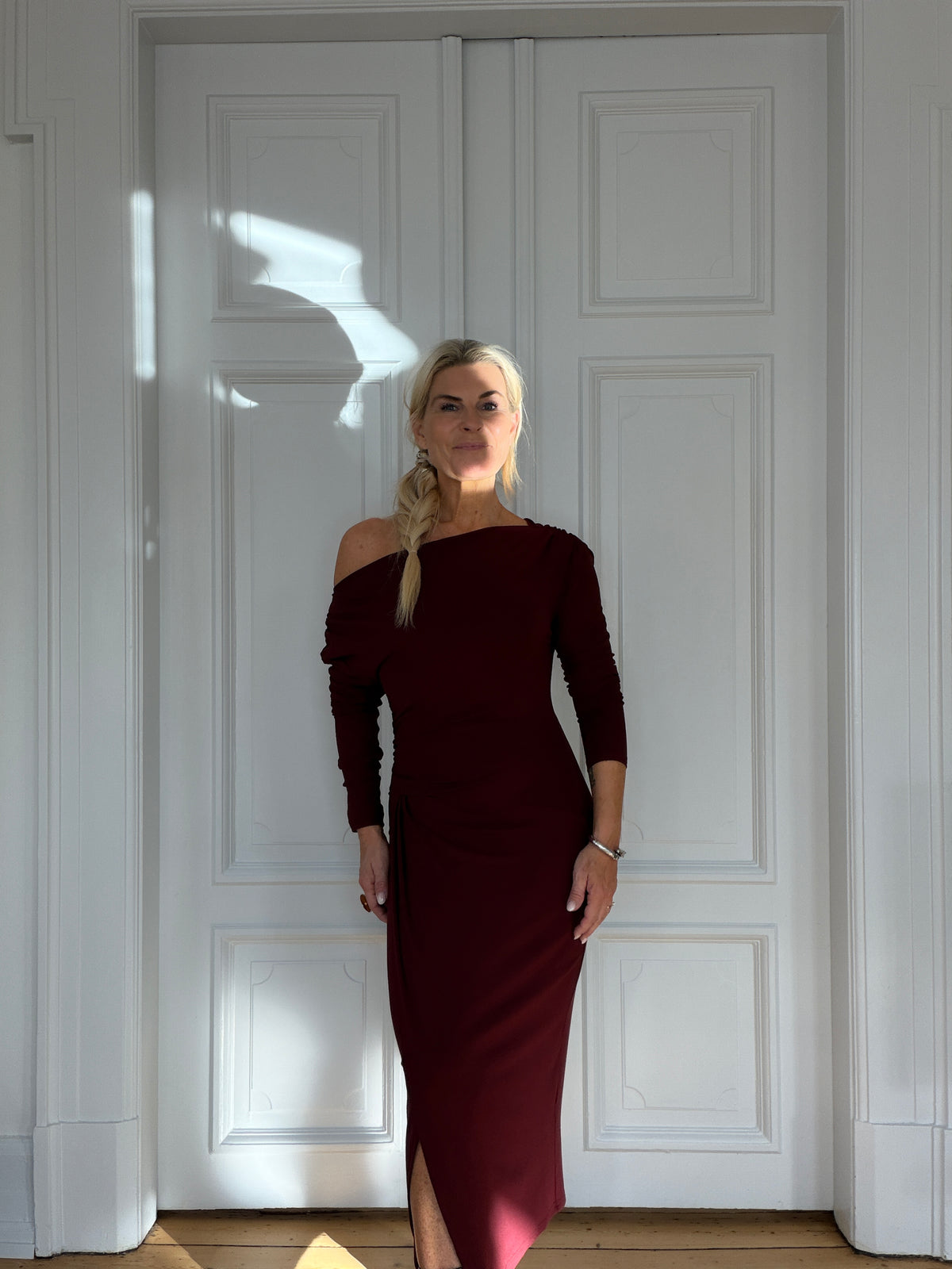 Loriane dress plum
