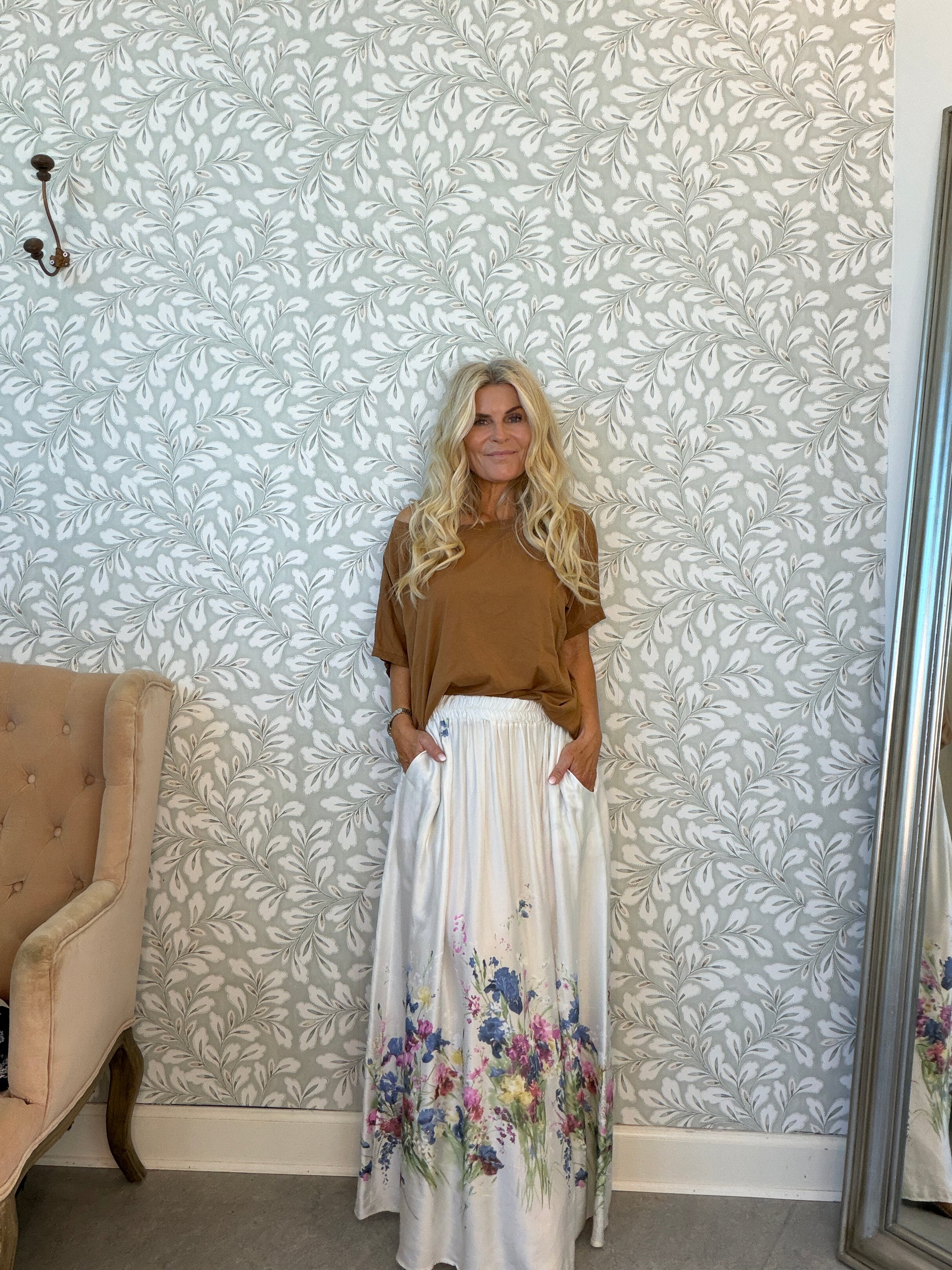 Flower Skirt white