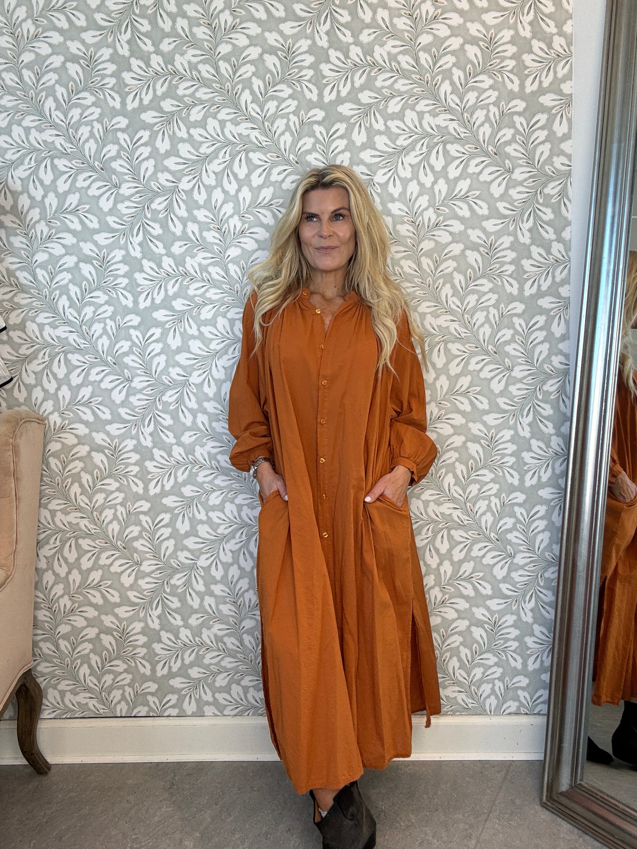 Boho kaftan shirtdress